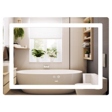 Зеркало Lidz Kubis (KU2) 900х700 мм с LED-подсветкой Touch LD78LF90448452