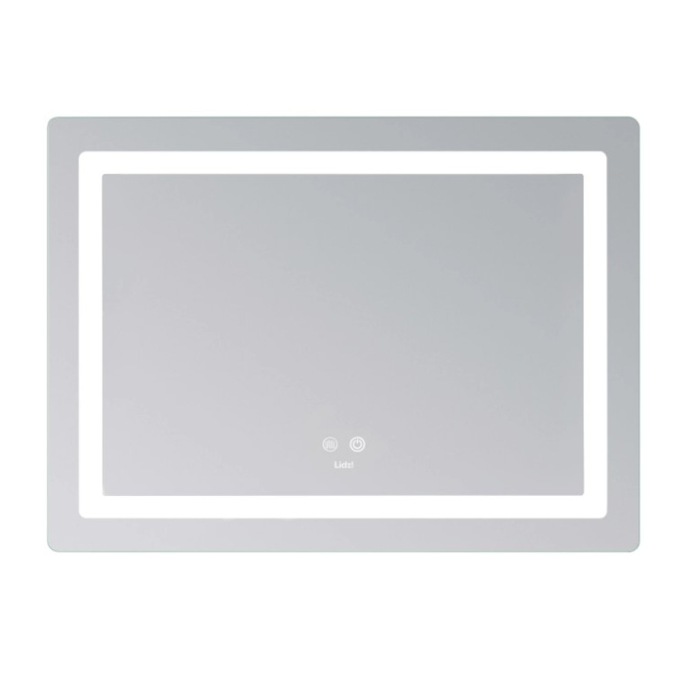Зеркало Lidz Kubis (KU2) 700х500 мм, прямоугольное, с LED-подсветкой Touch, антизапотеванием, димером, регулировкой яркости LD78LF90448486