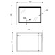 Зеркало Lidz Kubis (KU2) 700х500 мм, прямоугольное, с LED-подсветкой Touch, антизапотеванием, димером, регулировкой яркости LD78LF90448486