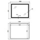 Зеркало Lidz Kubis (KU2) 1200х800 мм с LED-подсветкой Touch LDKUB120080049007