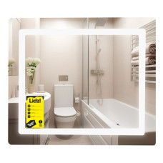 Зеркало Lidz Kubis (KU2) 600х700 мм, прямоугольное, с LED-подсветкой Touch LDKU60070049286