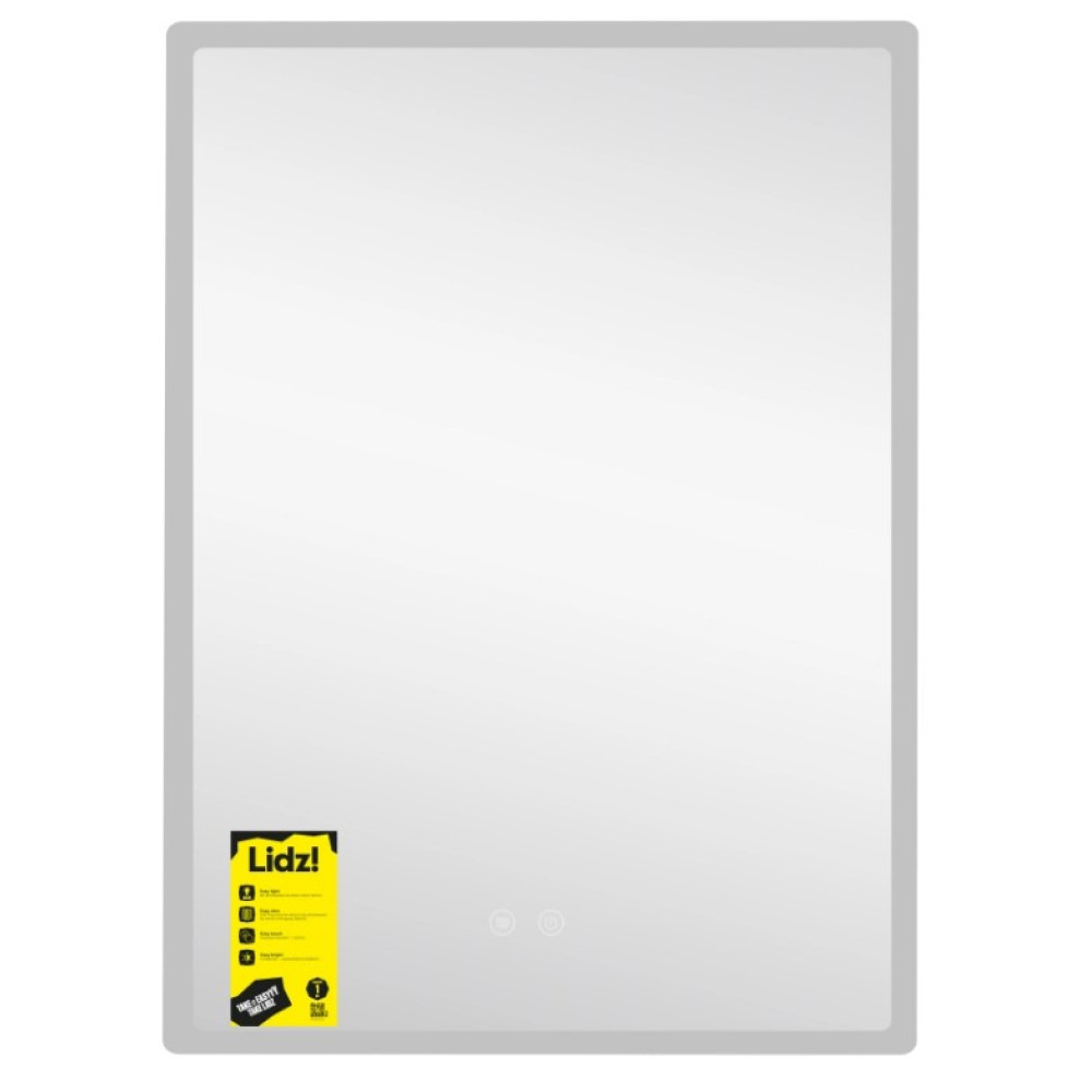 Дзеркало Lidz Orion (OR2) 600х800 мм, прямоугольное, с LED-подсветкой Touch LDOR60080049292
