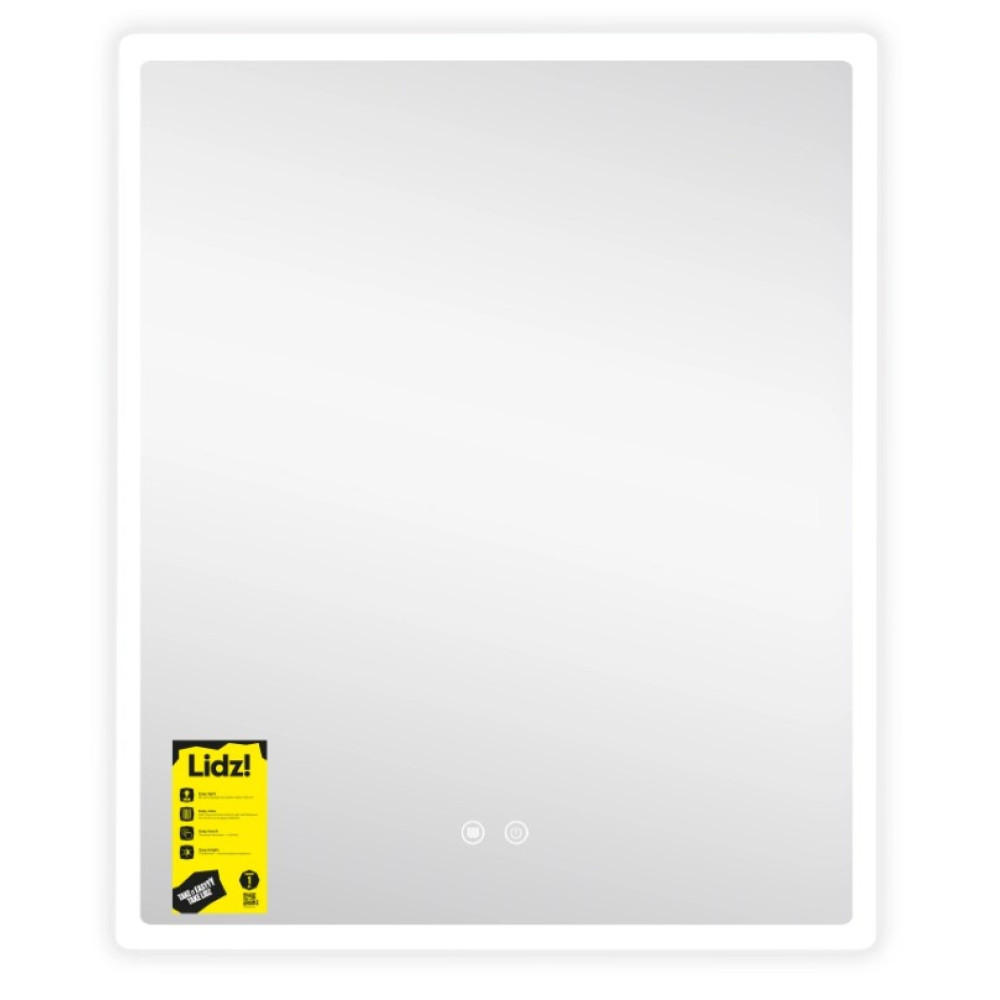Дзеркало Lidz Orion (OR2) 700х800 мм, прямокутне, з LED-підсвічуванням Touch LDOR70080049293