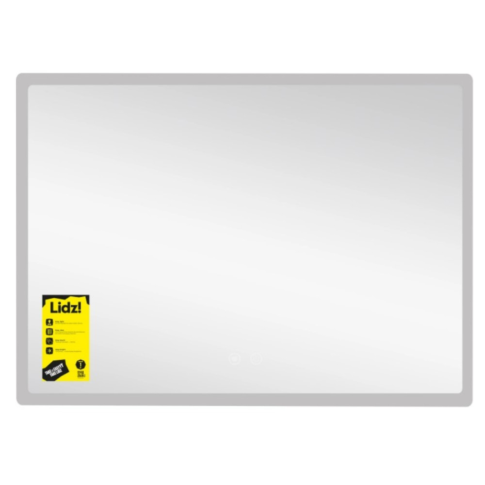 Дзеркало Lidz Orion (OR2) 800х600 мм, прямокутне, з LED-підсвічуванням Touch LDOR80060049294