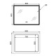 Дзеркало Lidz Orion (OR2) 800х600 мм, прямокутне, з LED-підсвічуванням Touch LDOR80060049294