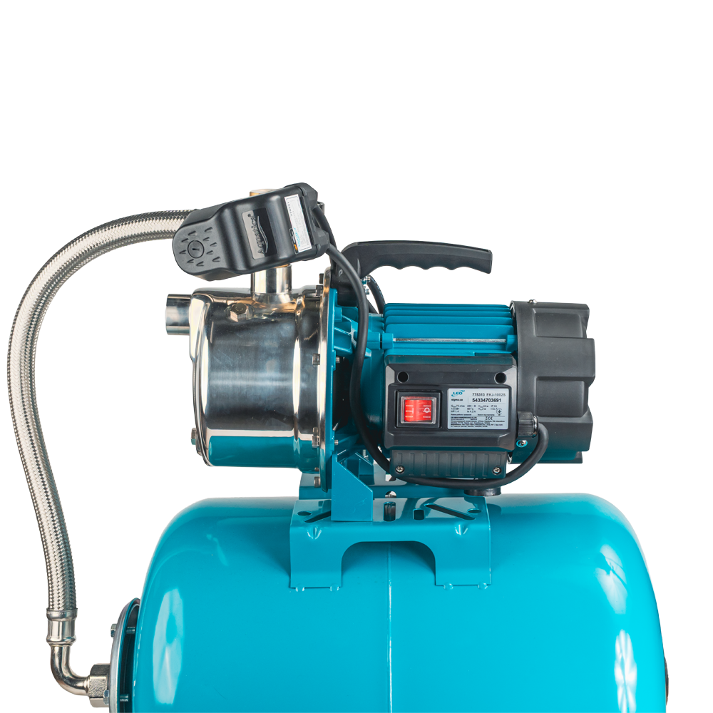 Насосна станція Leo EKJ-1002S/50UA 1.0 кВт Hmax 44 м Q max 73 л/хв 50 л (775313/50)
