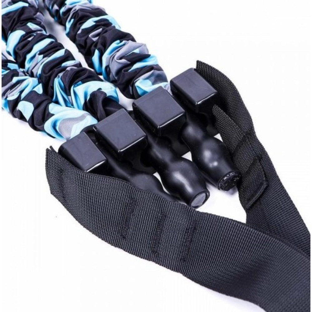 Еспандер LivePro PULL-UP AUXILIARY BELT чорний, блакитний Уні 6x12x40см LP8428