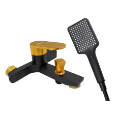 Смеситель для ванной MILLZ MRS-AL-F2(Black&Gold) 1/10 (ТР-00026993)