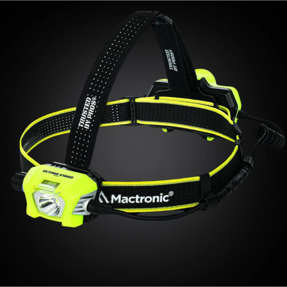 Ліхтар налобний Mactronic Ultimo X1000 (1000 Lm) Cool White/Red Type-C Recharg Helmet Kit (PHL0012) (DAS303693)