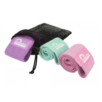 Резинки для фітнесу з тканини Majestic Sport Hip Band набір 13-37 кг 3 шт (M-HB-4503)