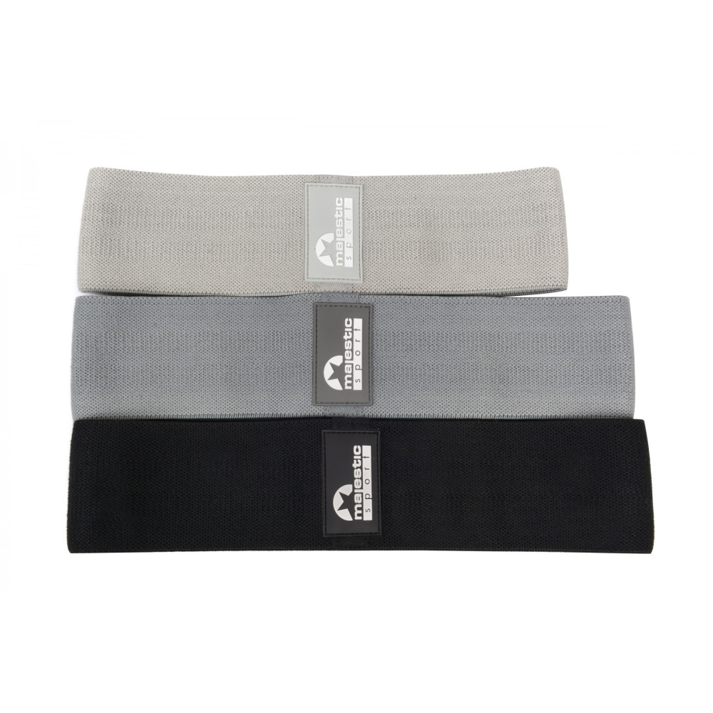 Резинки для фітнесу з тканини Majestic Sport Hip Band набір 13-37 кг 3 шт (M-HB-4504)