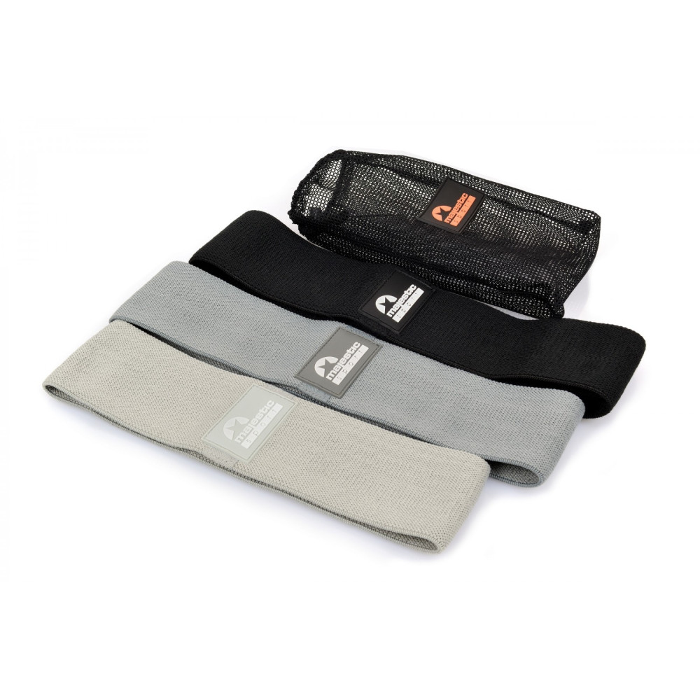 Резинки для фітнесу з тканини Majestic Sport Hip Band набір 13-37 кг 3 шт (M-HB-4504)