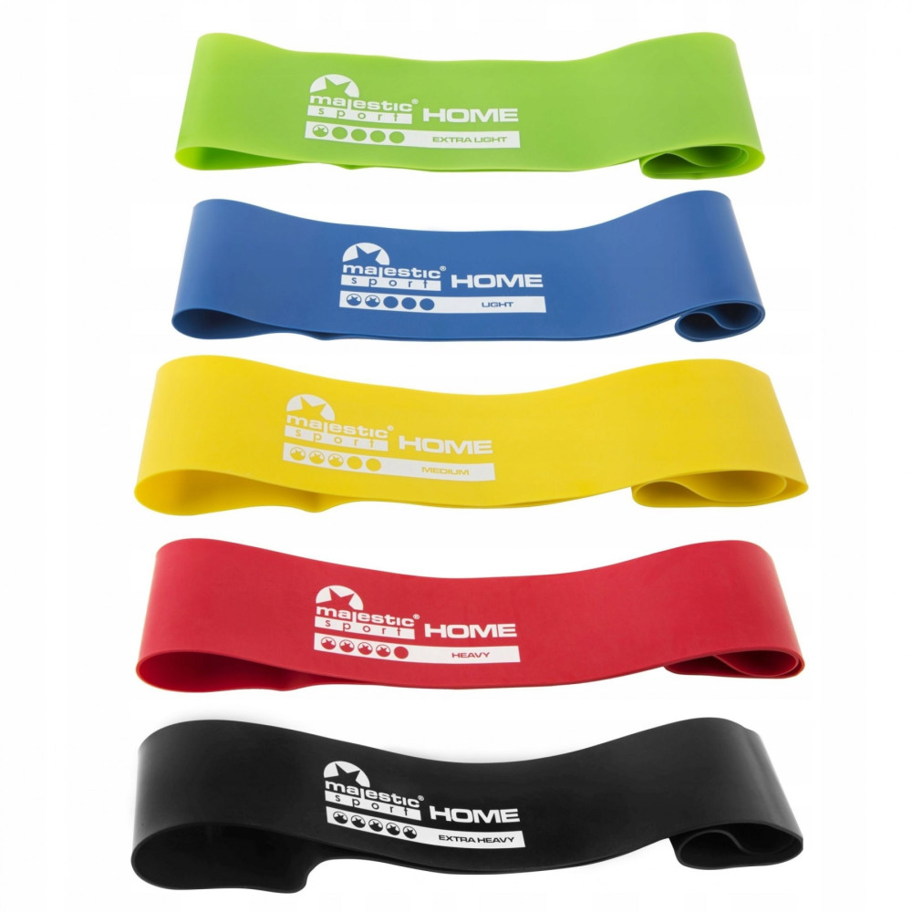 Резинки для фітнесу Majestic Sport Home Mini Band набір 5-25 кг 5 шт (M-HMB-4216)