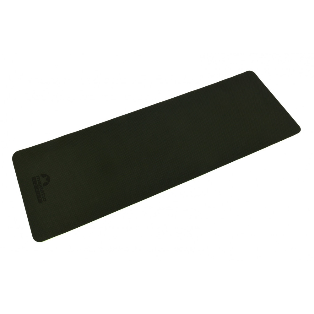 Килимок спортивний Majestic Sport TPE 6 мм для йоги та фітнесу Black/Grey (GVT5010/A)