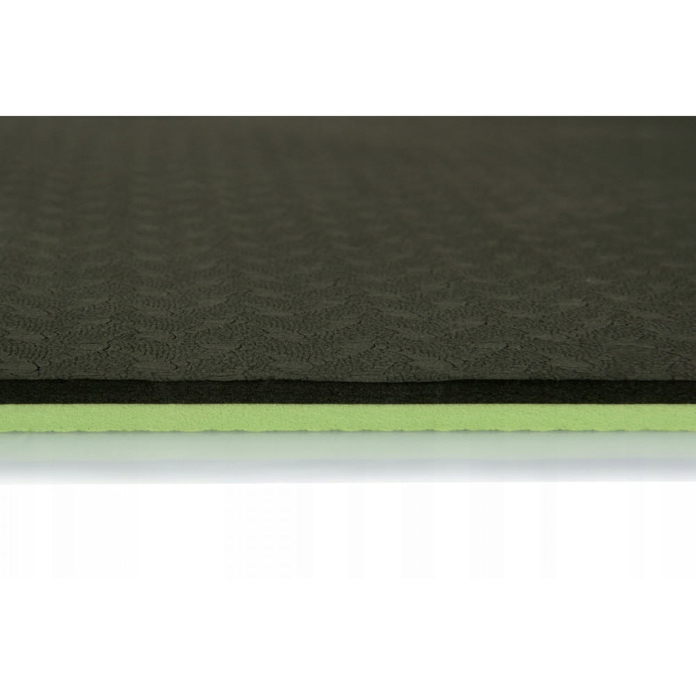 Килимок спортивний Majestic Sport TPE 6 мм для йоги та фітнесу Navy Green/Green (GVT5010/G)
