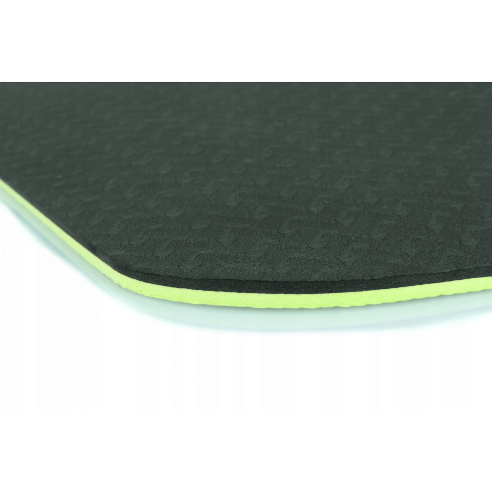 Килимок спортивний Majestic Sport TPE 6 мм для йоги та фітнесу Navy Green/Green (GVT5010/G)
