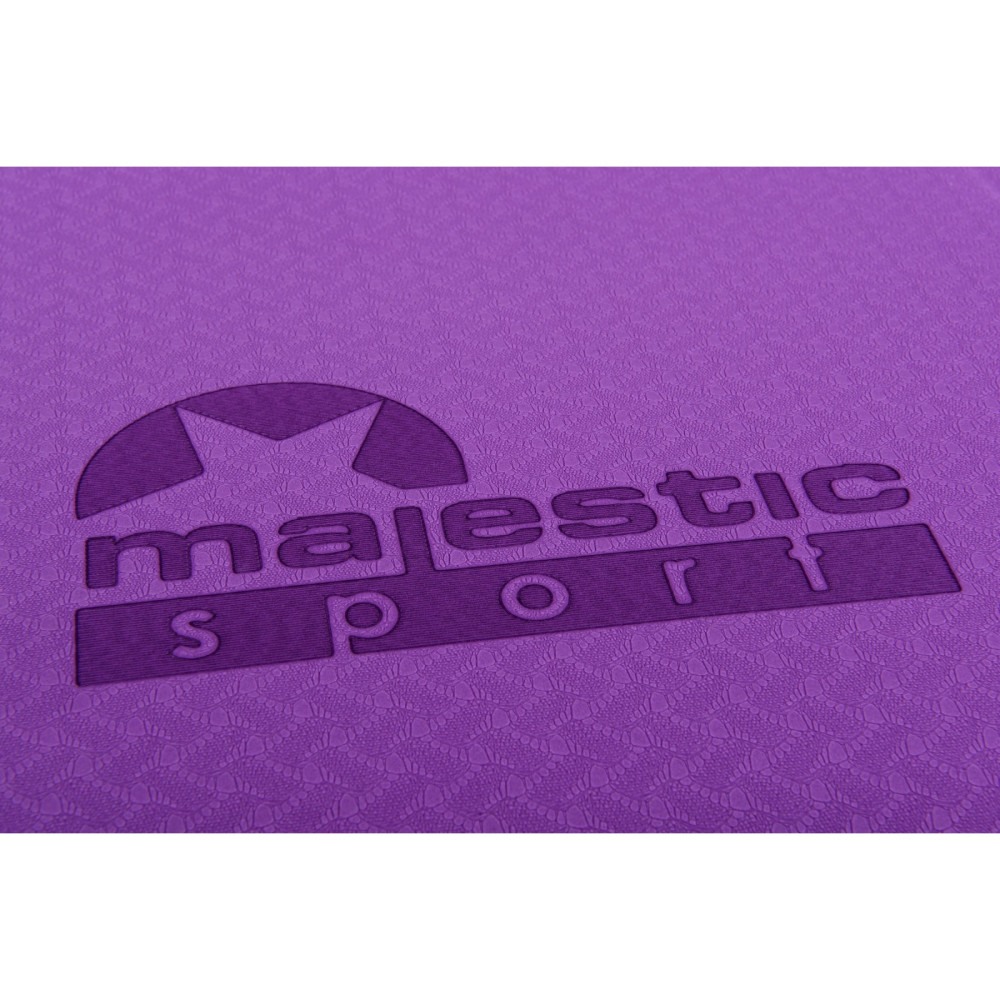 Килимок спортивний Majestic Sport TPE 6 мм для йоги та фітнесу Purple/Pink (GVT5010/P)