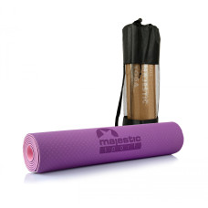 Коврик спортивный Majestic Sport TPE 6 мм для йоги и фитнеса Purple/Pink (GVT5010/P)