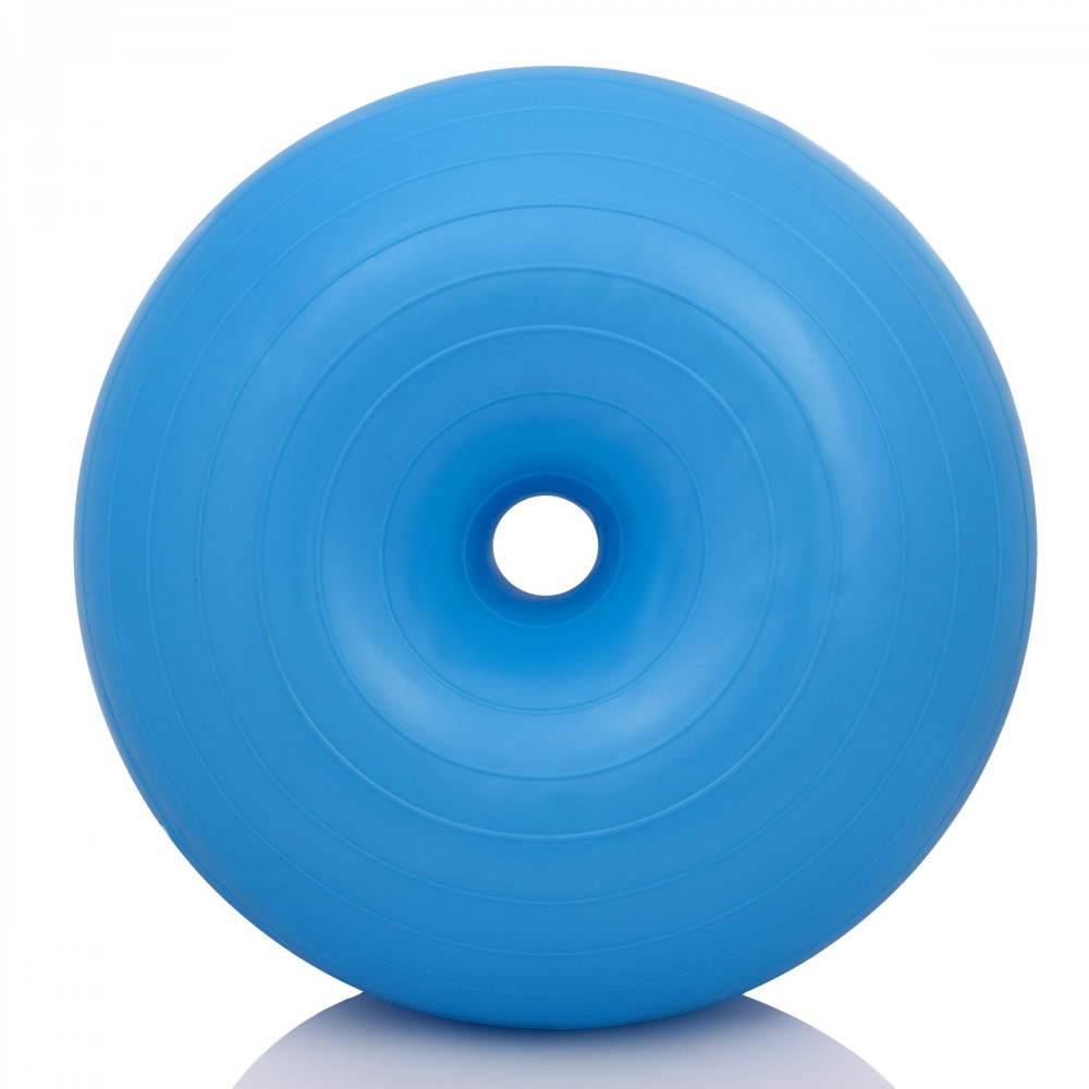 М'яч для фітнесу (пончик) Majestic Sport Air Ball Donut 50 x 28 см Anti-Burst GVP5030/B