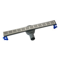 Зливний трап для душу Maxiflow Pera Line з горизонтальним виходом 80 см решітка Квадрат 3152.0Y050K.080.1