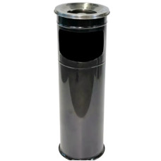 Напольная урна с пепельницей Maxiflow черная 19х60 см (4418.1960S.102.00)