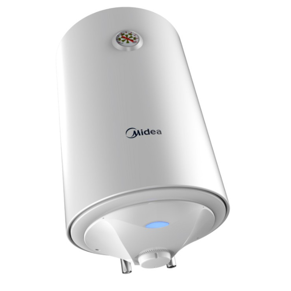Водонагреватель Midea,80 л, 1500 Вт, "сухой" ТЭН, вертикальный, цилиндрический, белый (D80-15F6(D))