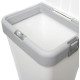 Кошик для білизни Motek білий 40 л (MT-08)