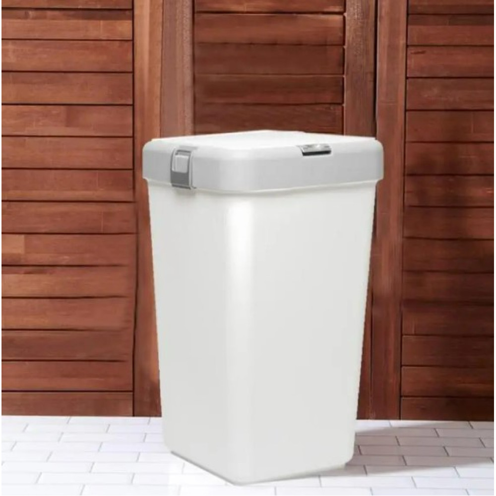 Кошик для білизни Motek білий 40 л (MT-08)