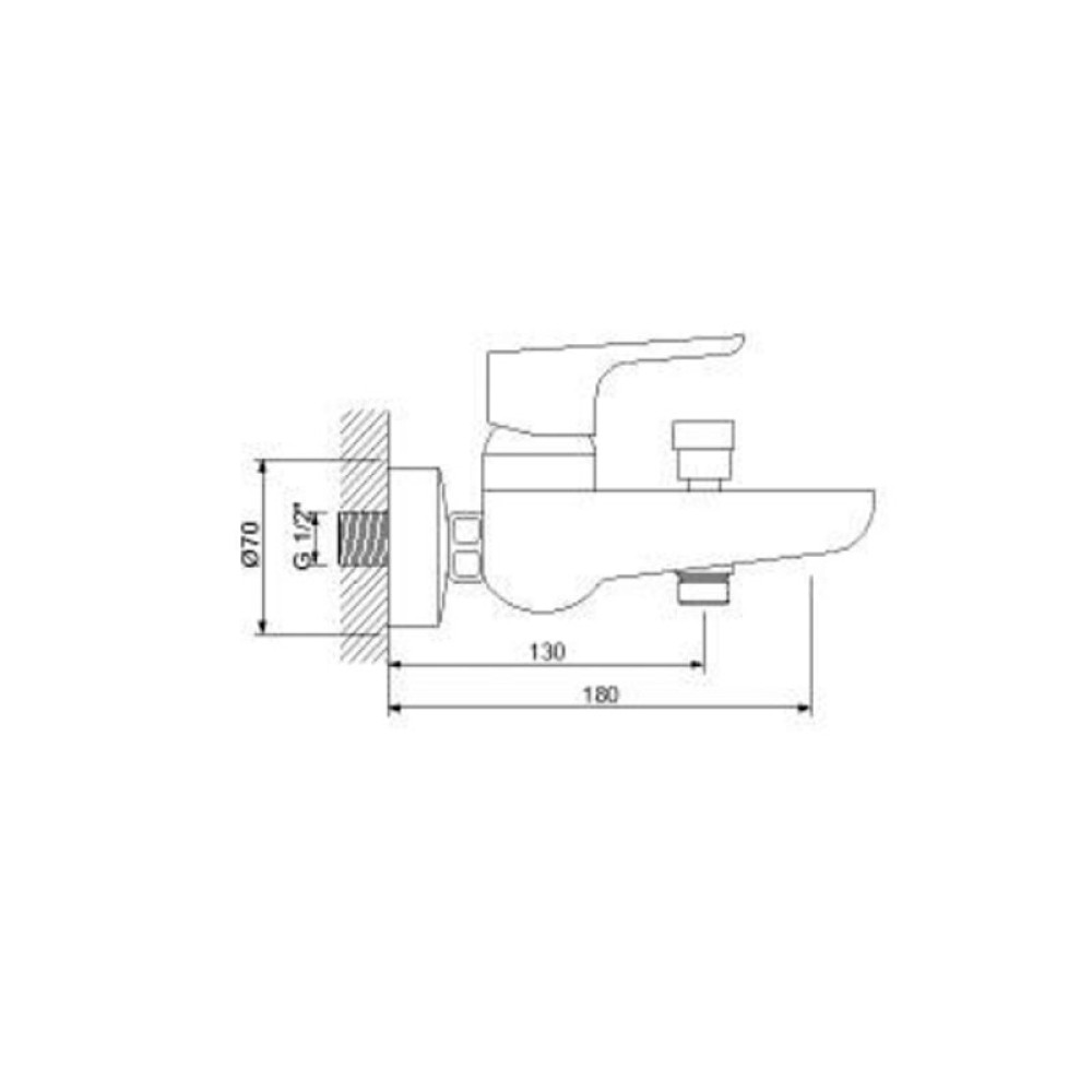 Змішувач для ванни NEWARC Loft 921511
