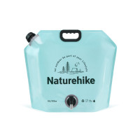 Складной контейнер для воды из полиэтилена Naturehike CNK2450CF027, 10 л, голубой (6927595796696)