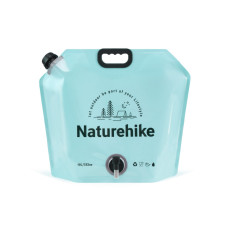 Складаний контейнер для води з поліетилену Naturehike CNK2450CF027, 10 л, блакитний (6927595796696)