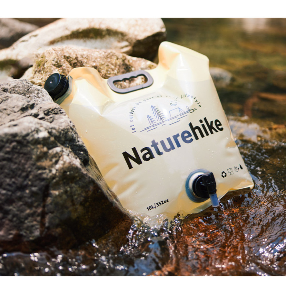 Складаний контейнер для води з поліетилену Naturehike CNK2450CF027, 10 л, жовтий (6927595798355)