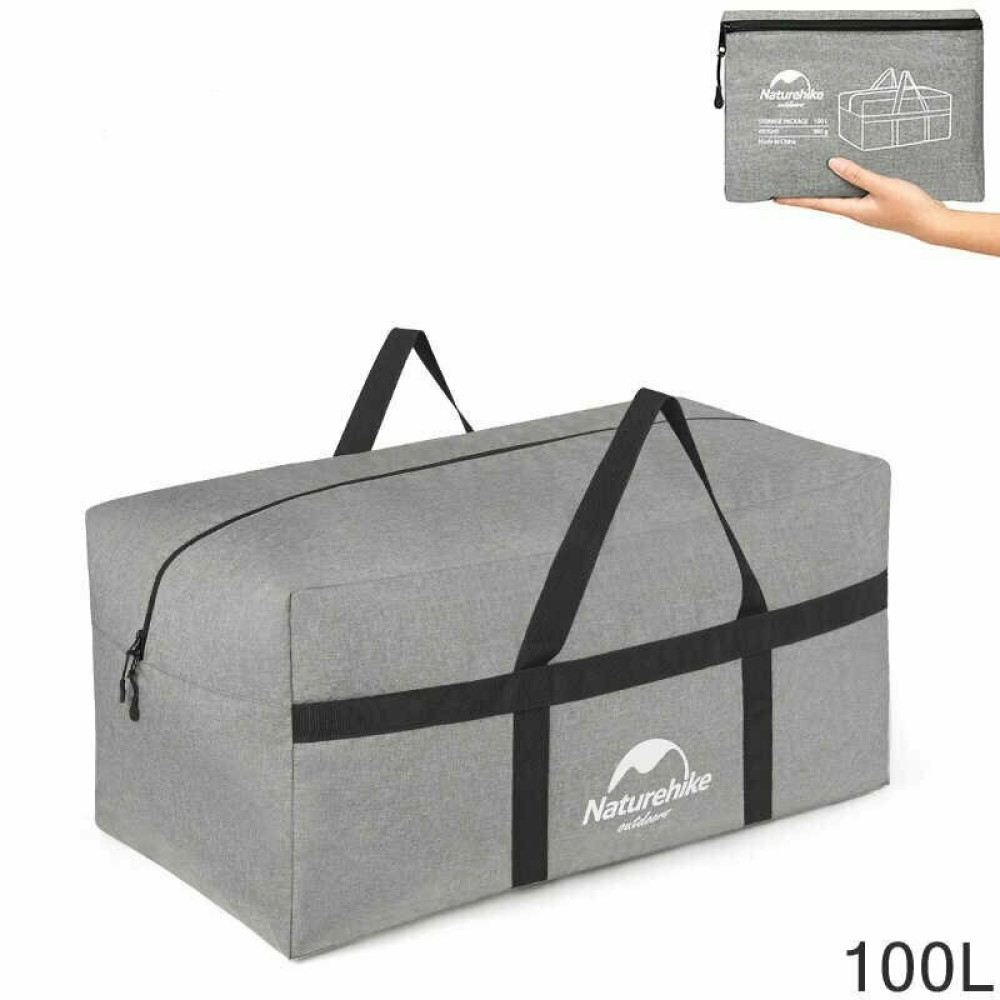 Сумка для зберігання портативна Naturehike NH17S021-L 100 л темно-сірий