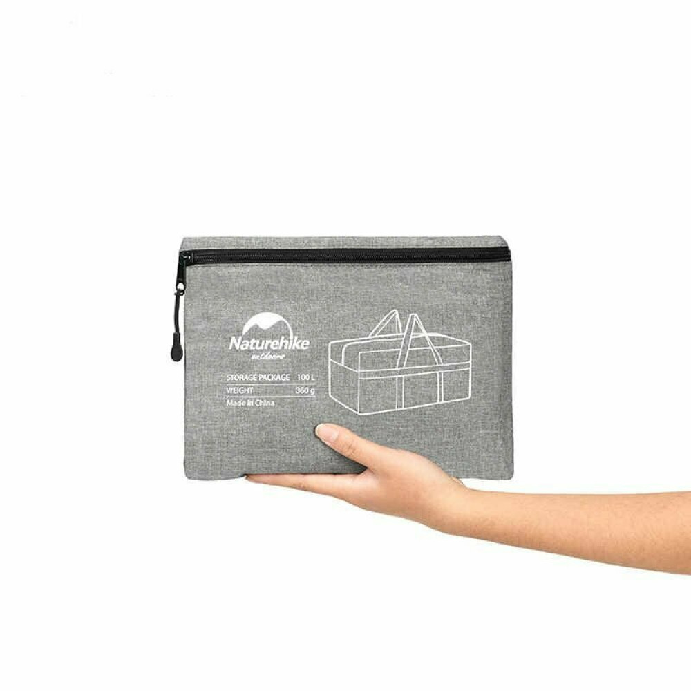 Сумка для зберігання портативна Naturehike NH17S021-L 100 л темно-сірий