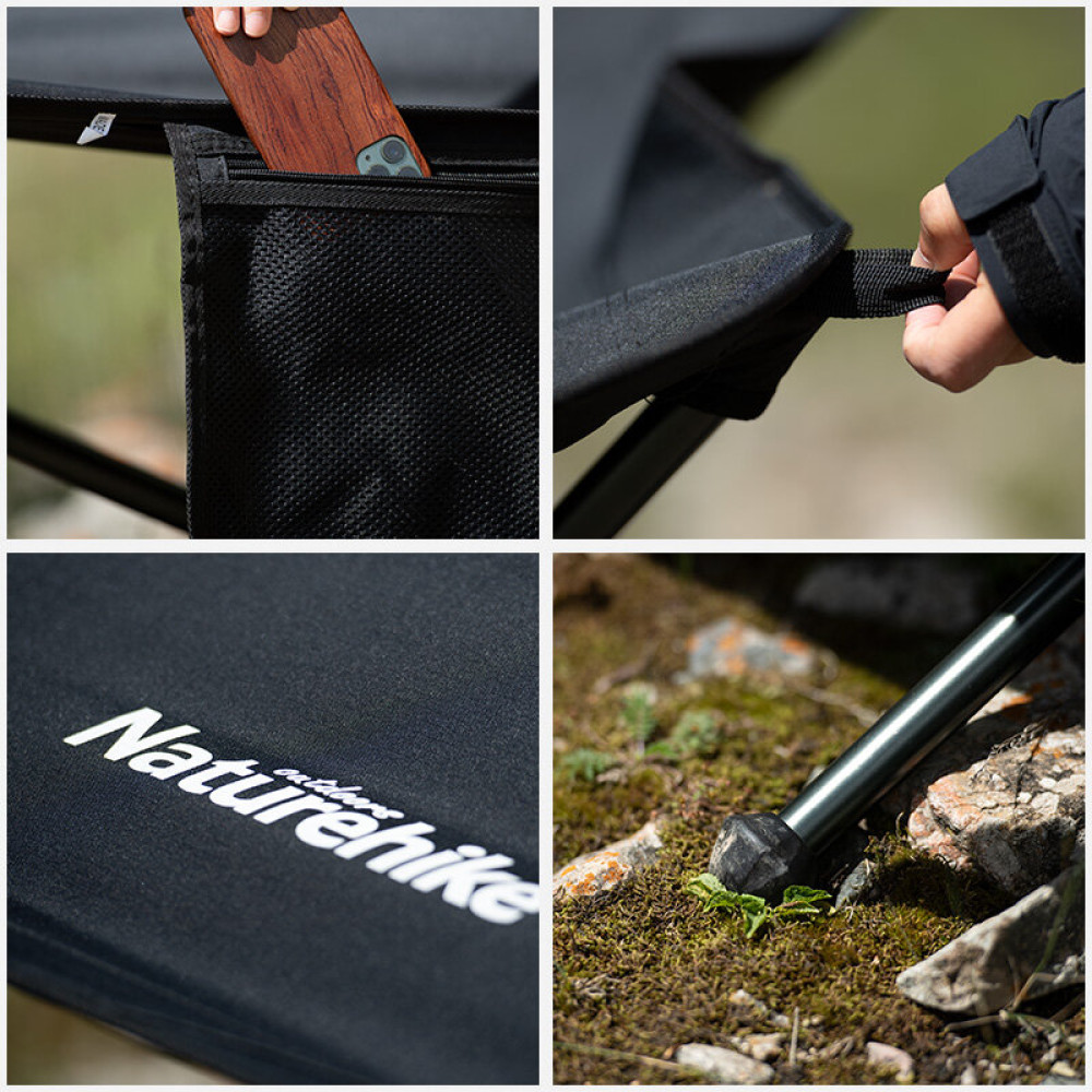Гамак розкладний одномісний Naturehike Outdoor Folding Hammock NH20JJ011 300D Oxford чорний