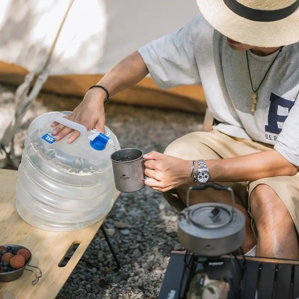 Канистра для воды складная Naturehike РЕ 15 л (NH14S002-T) (6927595721834)
