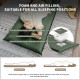 Килимок самонадувний одномісний Naturehike CNK2450WS020, 100 мм, темно-зелений (6927595712740)
