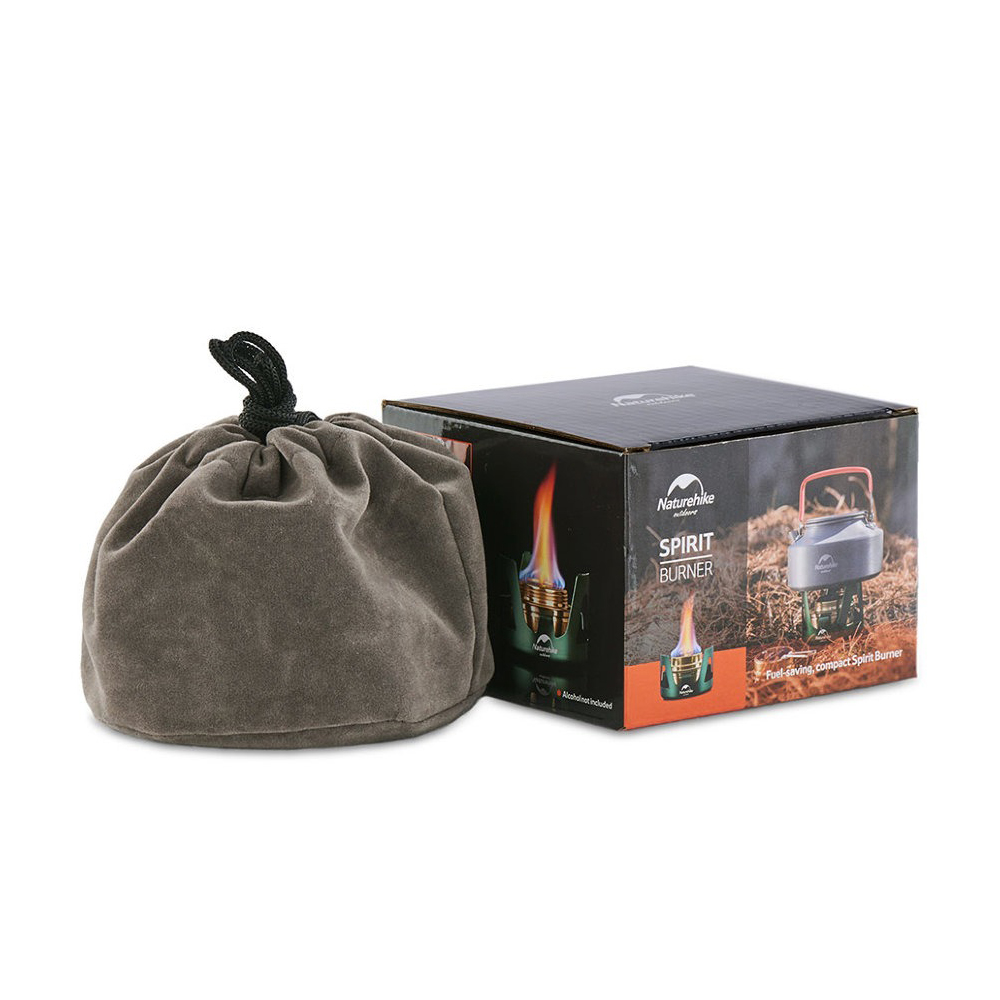 Пальник спиртовий Naturehike Alcohol Burner steel NH18L001-T зелений (6927595725696)