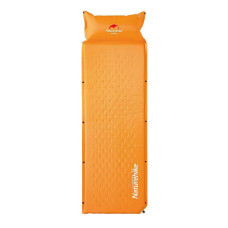 Килимок самонадувний з подушкою Naturehike NH15Q002-D 25мм помаранчевий (6927595782576)