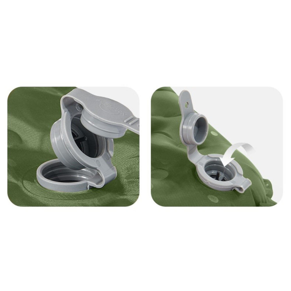 Матрац надувний надлегкий Naturehike CNK2450WS014, із мішком для надування, прямокутний зелений 186 см (6976023926808)