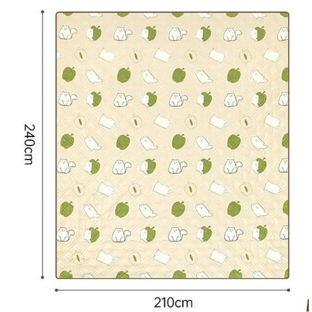 Килимок для пікніка Naturehike 210*240 CNK2350WS010, бежевий з котами (6976507661720)