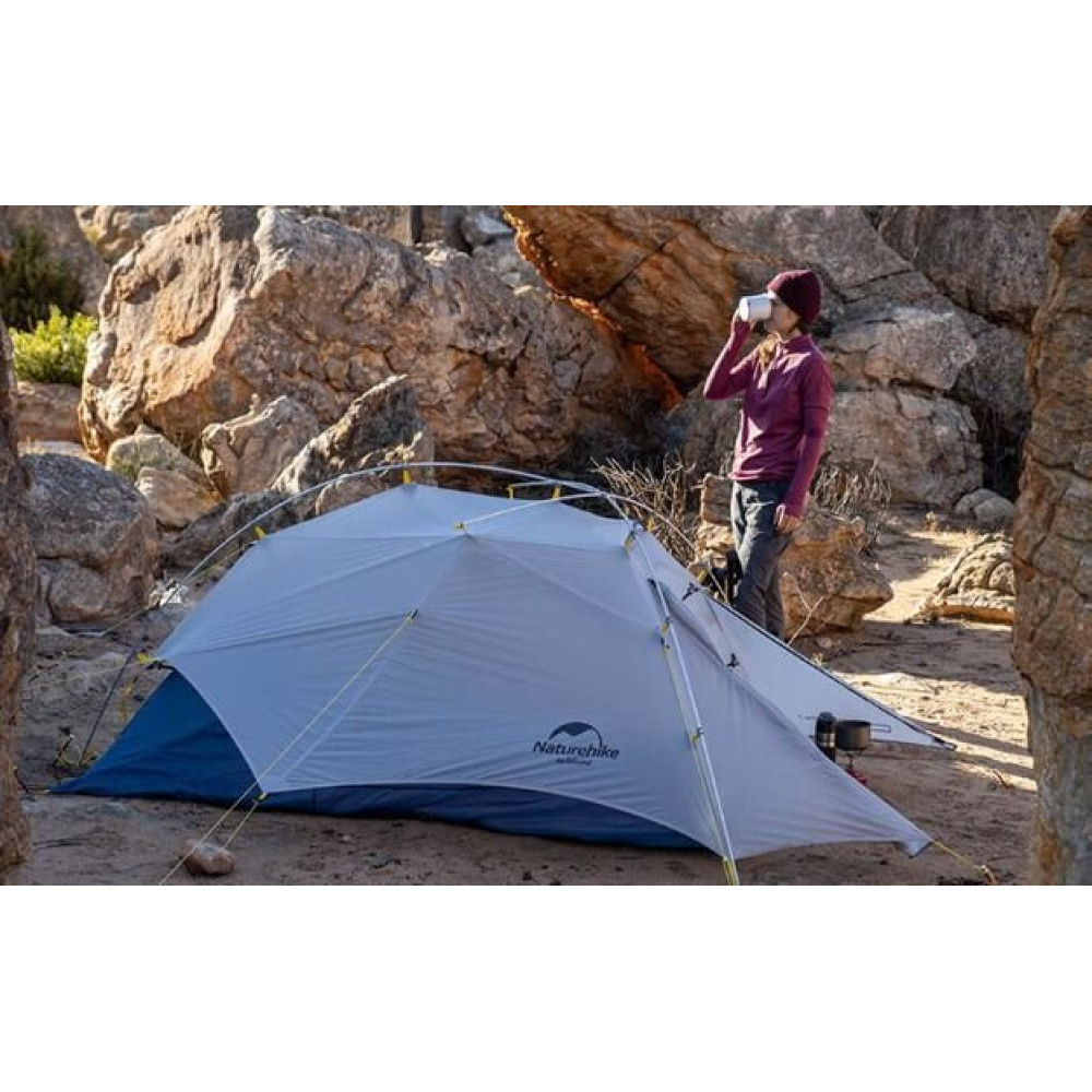 Намет надлегкий двомісний з футпринтом Naturehike CloudUP - Wing II 15D silicone NH19ZP083 6927595743430