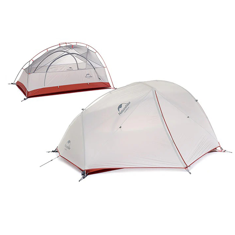 Намет надлегкий двомісний з футпринтом Naturehike Star-River 2 Updated NH17T012-T 210T сірий (6927595772683)