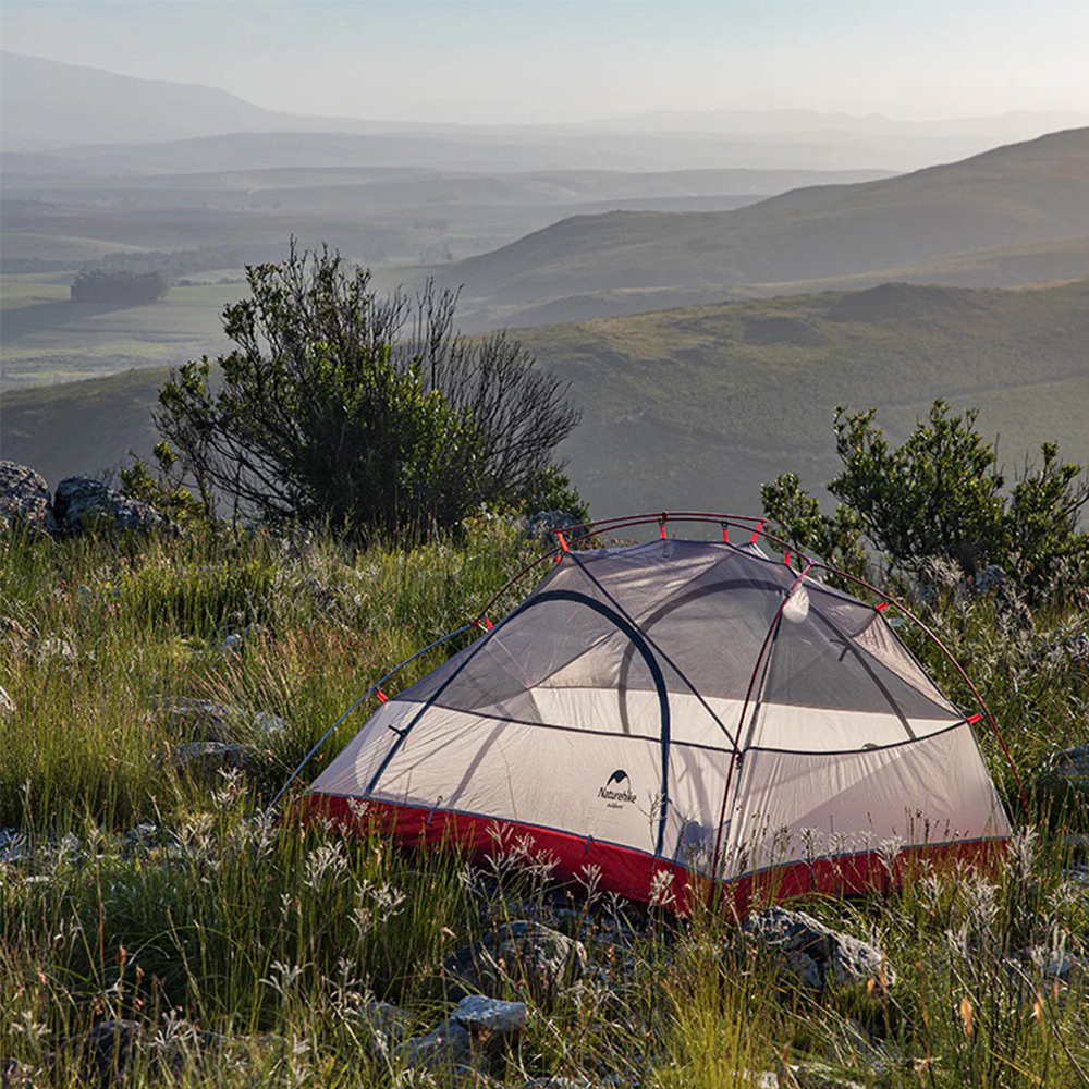 Намет надлегкий двомісний з футпринтом Naturehike Star-River 2 Updated NH17T012-T 210T сірий (6927595772683)