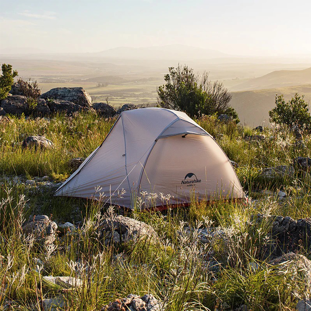 Намет надлегкий двомісний з футпринтом Naturehike Star-River 2 Updated NH17T012-T 210T сірий (6927595772683)
