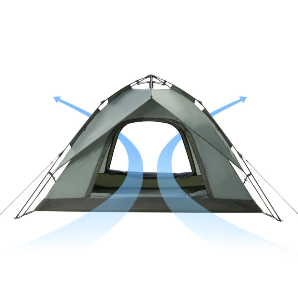 Намет тримісний автоматичний Naturehike NH21ZP008, оливково-зелений (6927595777442)