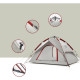 Намет чотиримісний Naturehike NH21ZP008 6927595777572