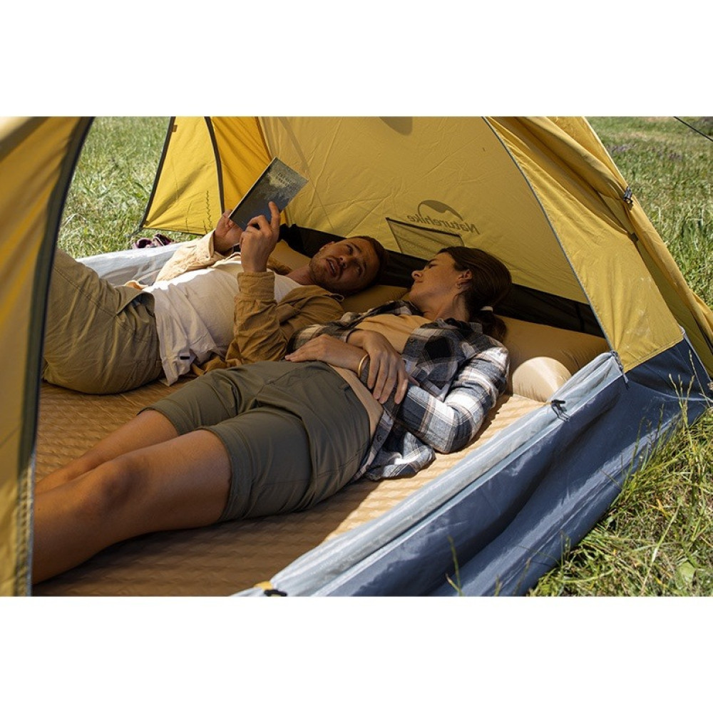 Намет двомісний Naturehike P-Series NH18Z022-P 210T/65D жовтий (6927595783610)