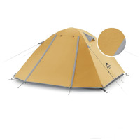 Палатка двухместная Naturehike P-Series NH18Z022-P 210T/65D желтая (6927595783610)