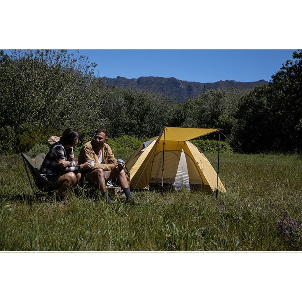 Намет двомісний Naturehike P-Series NH18Z022-P 210T/65D жовтий (6927595783610)